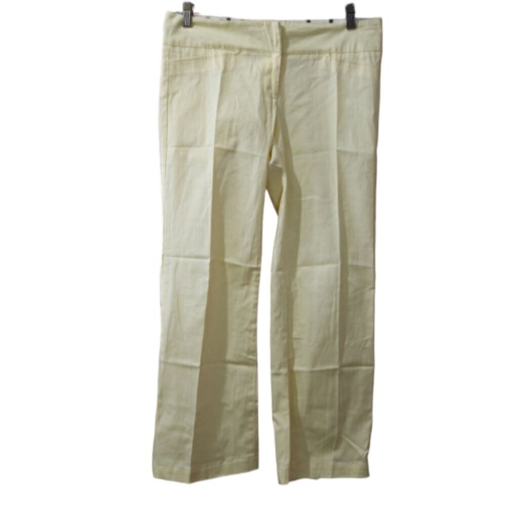 No Appt Necessary Pastel Yellow Vintage 90s Lined Pants Size M Unique Detail